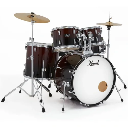 PEARL RS525SBC/C757 Roadshow Garnet Fade 5 Parça (22B/10T/12T/16F/14S) Aksamlı ve Zilli Akustik Davul Seti