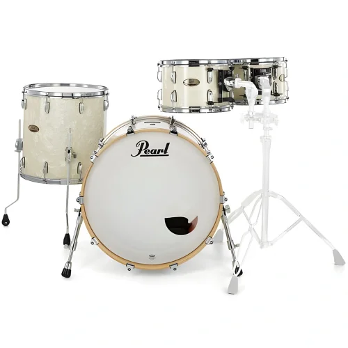 PEARL STS904XP/C405 - Session Studio Select Nicotine White Marine Pearl 4 Parça (20B/10T/12T/14F) Akustik Davul Seti