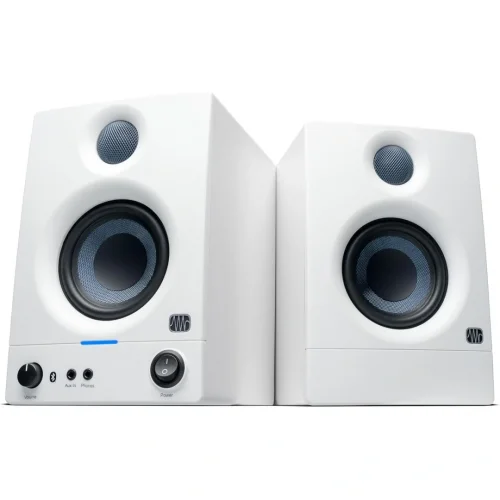 PreSonus Eris 3.5 BT MK II (Beyaz) Yeni Nesil, Bluetooth 5.0 Bağlantılı 3.5 2-Yollu aktif stüdyo monitor (Çift)