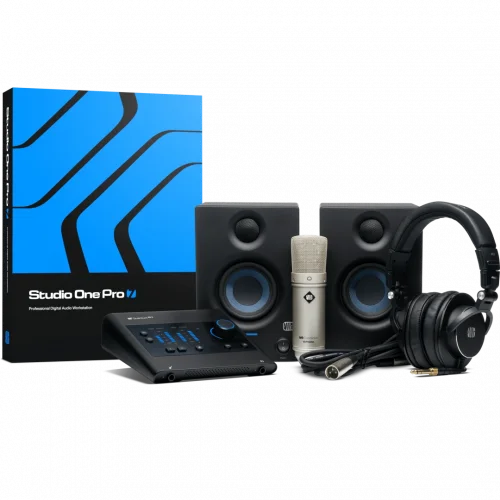 PreSonus Quantum ES Ultimate Bundle Profesyonel Kayıt Seti (Ses kartı, Kulaklık, Mikrofon, Hoparlör ve Yazılım)