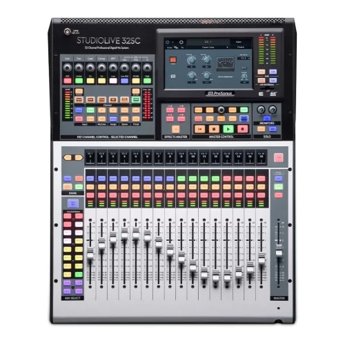 PreSonus StudioLive 32SC 16 preamp, yeni nesil dijital mixer (16 Fader / 40 Miks Kanal)