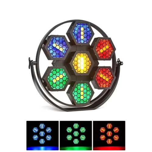 Quenlite QD-950 DMX 7x50W Sahne Dekor Işığı, Led Efekt RGBW