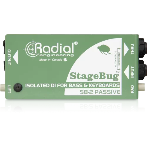 Radial Engineering SB-2 Passive Bas-akustik ve Klavye için pasif Di-box