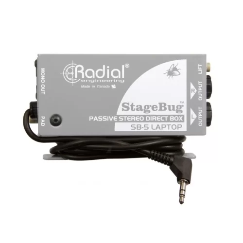 Radial Engineering StageBug SB-5 | Compact Passive Stereo Direct Box For Laptops & Mobile Devices