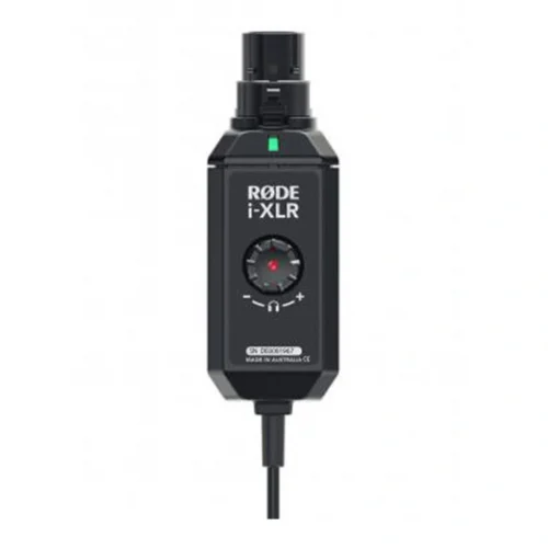 RODE i-XLR iOS ürünler için broadcast kalitesinde XLR-Dijital dönüştürücüLIGHTNING GİRİŞLİ iOS cihazlar ile uyumludur.
