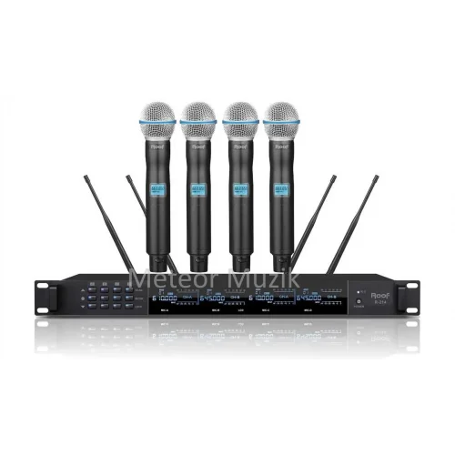 Roof R-214E 4 EL Kablosuz Mikrofon Seti