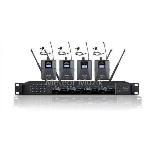 Roof R-214Y 4 Yaka Kablosuz Mikrofon Seti