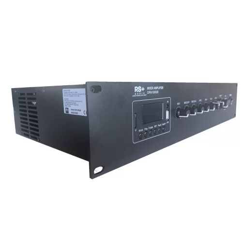 RS Audio DPA 100UB Mixer-Amplifier 60W/100V Bluetooth USB Radyo