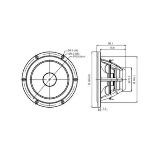 SB Acoustics SATORI MW16P-8 Midwoofer