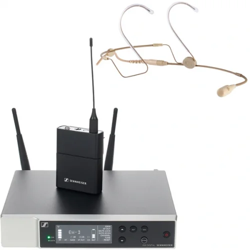 Sennheiser EW-D HSP 4 Kablosuz Headset Mikrofon Seti Bej Renk (Q1-6)
