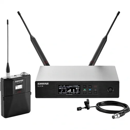SHURE QLXD14E/SET QLXD4 Mikrofonsuz Receiver + Beltpack Transmitter Set (QLXD4 + QLXD1)
