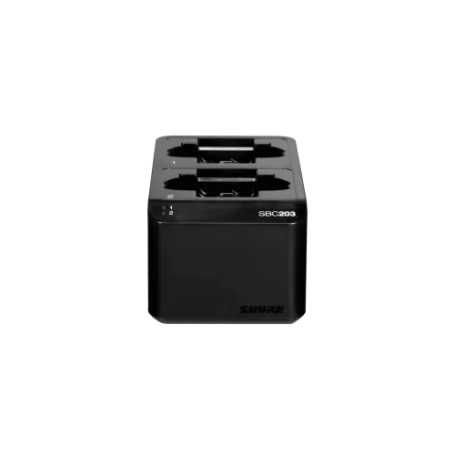 Shure SBC203 Çift Yuvalı Şarj İstasyonu for SLX-D Transmitter için