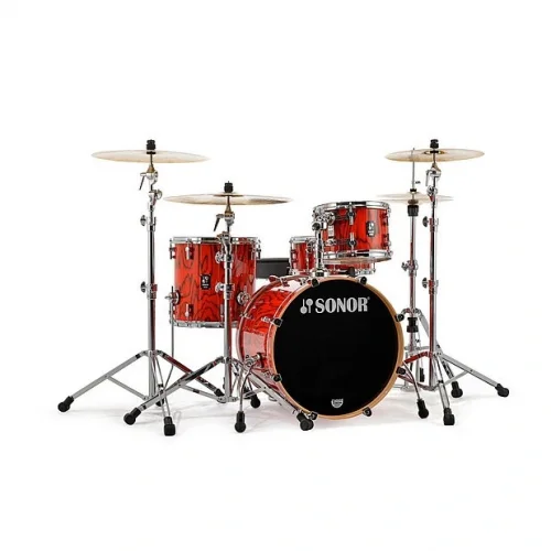 Sonor 20 ProLite Serisi 4 Parça Akustik Davul Seti (Fiery Red)
