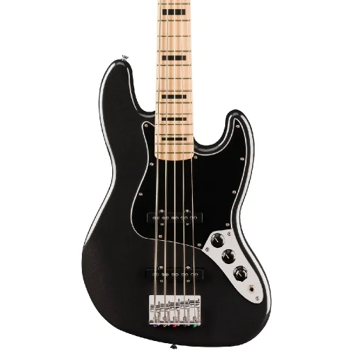 Squier Affinity Active Jazz Bass V Akçaağaç Klavye Metalik Siyah Bas Gitar