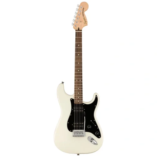 Squier Affinity Stratocaster HH Laurel Klavye Black PG Olympic White Elektro Gitar