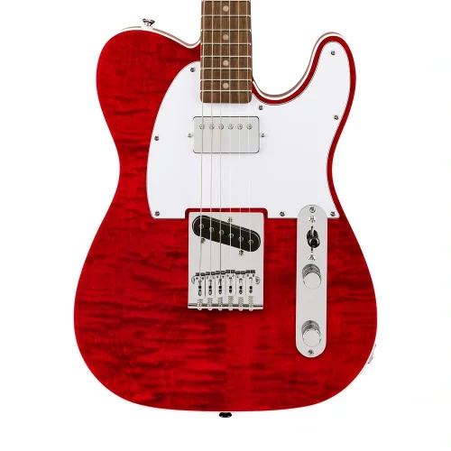 Squier Affinity Telecaster FMT SH Laurel Klavye WPG Crimson Red Transparent Elektro Gitar