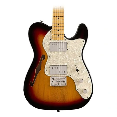 Squier Classic Vibe 70s Telecaster Thinline Akcaagac Klavye 3-Color Sunburst Elektro Gitar