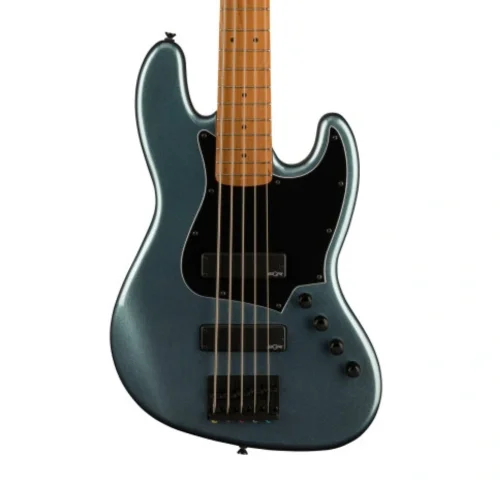 Squier Contemporary Active Jazz Bass HH Akçaağaç Klavye Gunmetal Metallic 5 Telli Bas Gitar