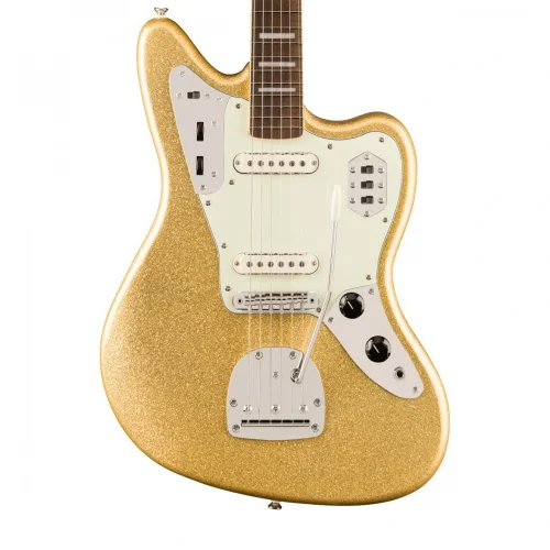 Squier FSR Classic Vibe 70s Jaguar Laurel Klavye Gold Sparkle Elektro Gitar