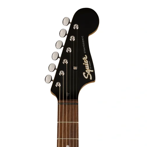 Squier Paranormal Strat-O-Sonic Laurel Klavye BPG Crimson Red Transparent Elektro Gitar