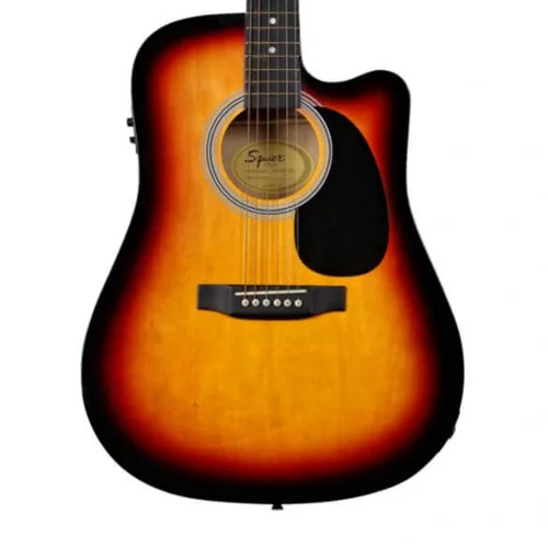 Squier SA-105CE Dreadnought Cutaway Sunburst Elektro Akustik Gitar