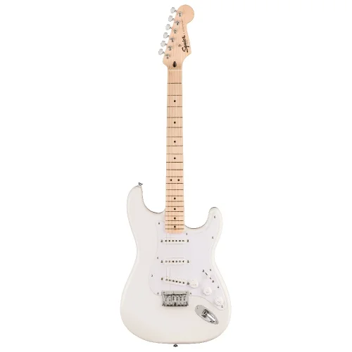 Squier Sonic Stratocaster Hard Tail Akçaağaç Klavye Arctic White Elektro Gitar