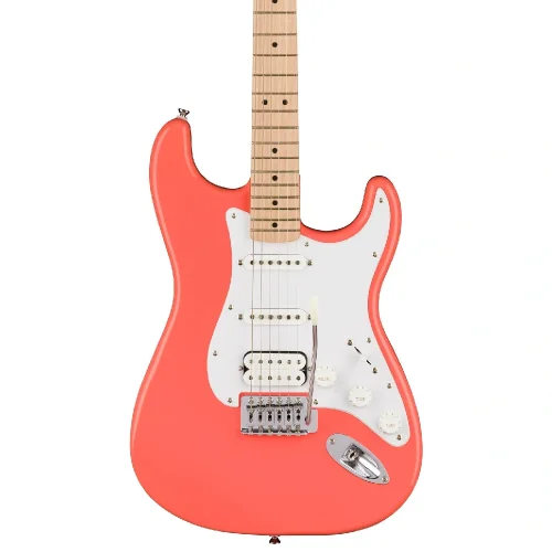 Squier Sonic Stratocaster HSS Akçaağaç Tahitian Coral Elektro Gitar