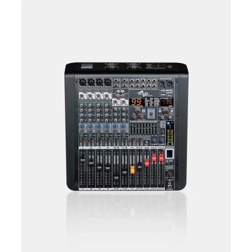 SSP PM 808L 8 Kanal Power Mixer 2x650W, Bluetooth, Usb, Recorder, Efekt