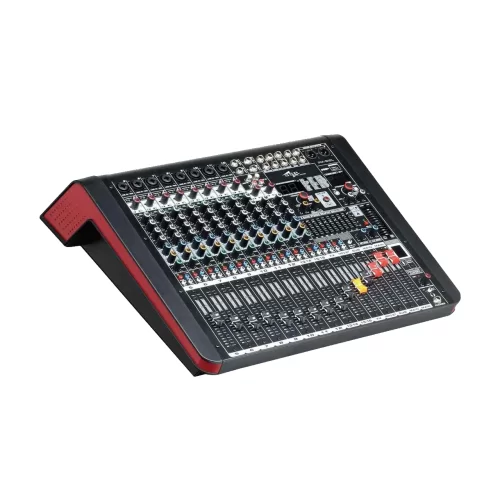 SSP PM 812L 12 Kanal Power Mixer 2x650W,  Bluetooth, Usb, Recorder, Efekt