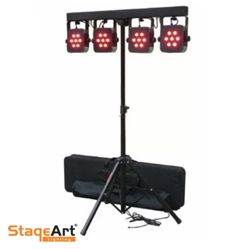 Mega Bar 7x6 Watt RGBW Mobil Led Par Seti