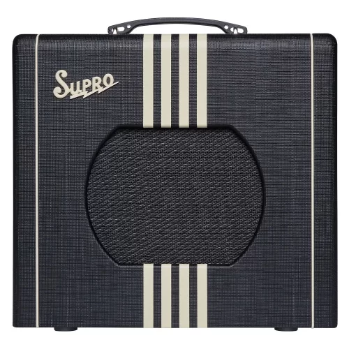 Supro 1820RBC Delta King 10 - 5 Watt 1x10 Reverb Black & Cream Elektro Gitar Amfisi