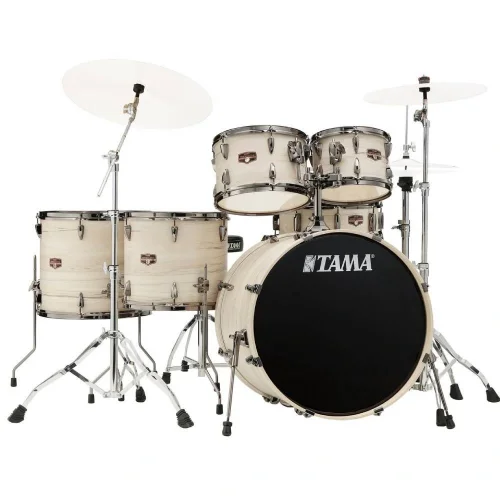TAMA IP62H6WBN-WBW - Imperialstar White Birch Wrap 6 Parça (22B/10T/12T/14F/16F/14S) Akustik Davul Seti