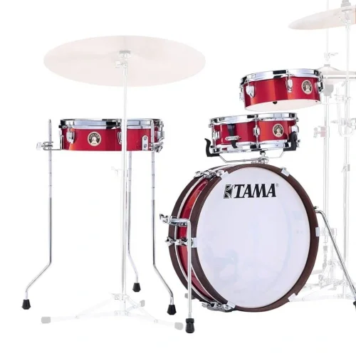 TAMA LJK48P-BRM Club-JAM Pancake Burnt Red Mist 4 Parça (18B/10T/13F/12S) Akustik Davul Seti
