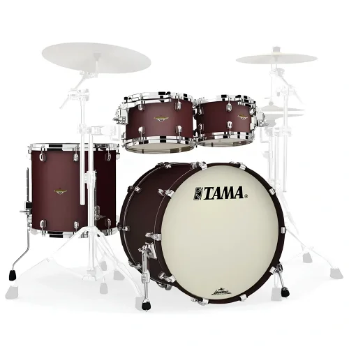 TAMA MA42TZS-FBM Starclassic Maple Flat Burgandy Metallic 4 Parça (22B/10T/12T/16F) Akustik Davul Seti