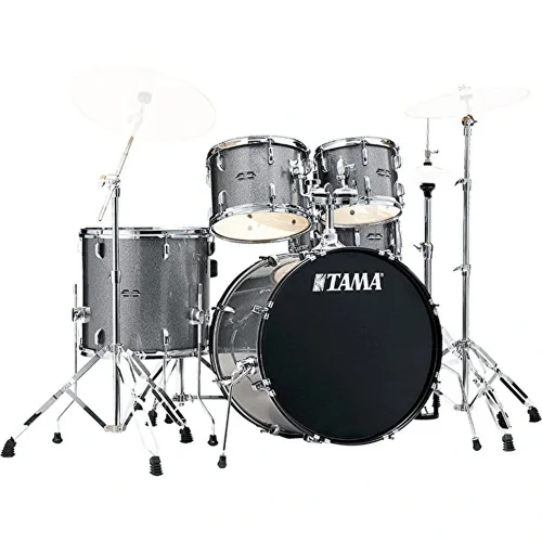 TAMA ST50H6-CSS Stagestar Cosmic Silver Sparkle 5 Parça (20B/10T/12T/14F/14S) Aksamlı Akustik Davul Seti