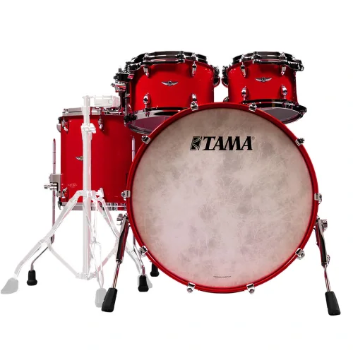 TAMA TM42RZSS-SDR STAR Maple Solid Candy Red 4 Parça (22B/10T/12T/16F) Akustik Davul Seti