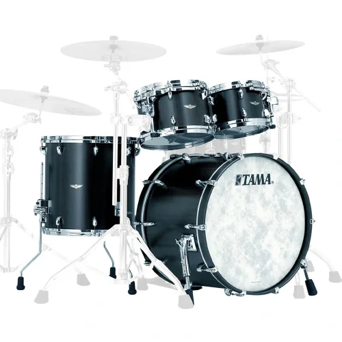 TAMA TW42RZS-SKB STAR Walnut Smoky Black 4 Parça (22B/10T/12T/16F) Akustik Davul Seti
