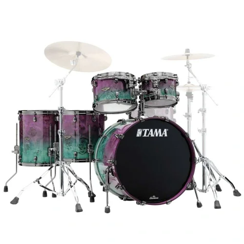 TAMA WBS52RBMS-NMF Starclassic Walnut/Birch Nebula Mappa Burl Fade 5 Parça (22B/10T/12T/14F/16F) Aksamlı Akustik Davul Seti