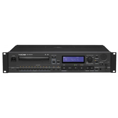 Tascam CD-6010 Prof.Broadcast CD-PLayer, 2U and Tray type CD