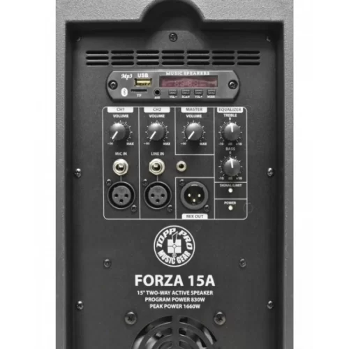 TOPP-PRO FORZA-15A 15 Aktif Hoparlör 1660W USB/SD