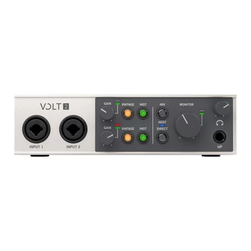 Universal Audio Volt 2 Yeni nesil 24-bit / 192 kHz, 2-Giriş / 2-Çıkış, 610 MicPre Modellemeli, USB-C Ses Kartı