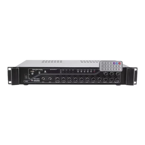 WESTA WM-2080U 200W/100V Mixer-Ampli 3-zone Usb/Sd/BT Player