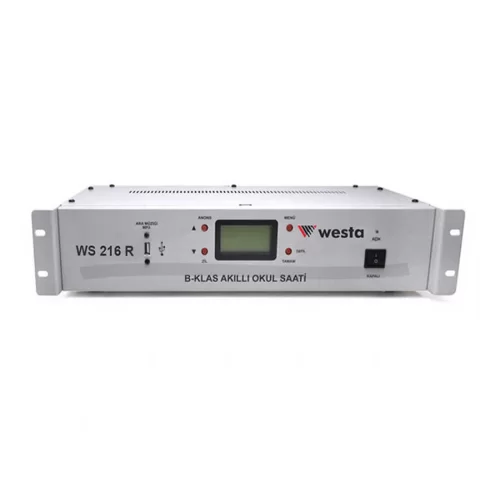 WESTA WS-216 R USB li Akıllı Dijital Okul Zili, 50 Ad. Dahili MP3 zil sesi, istiklal Marşı