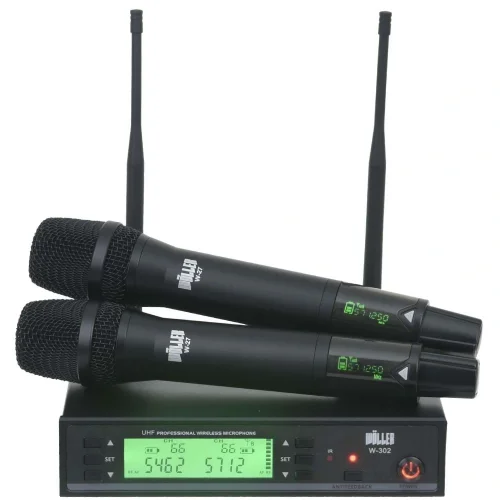 Wöller W-302EE Çift El UHF Kablosuz Mikrofon Seti