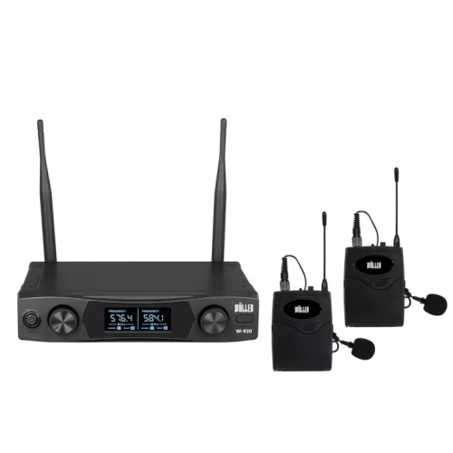 Wöller W-920YY Çift Yaka UHF Kablosuz Mikrofon Seti