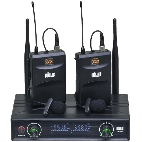 Wöller W-950YY Çift Yaka Kablosuz Mikrofon Seti 2x48 Frekans
