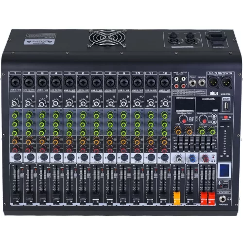 Wöller W12R-1000 Power Mixer 12 Kanal 2x500W/4-ohm USB/BT