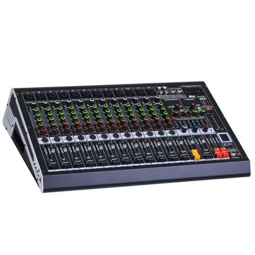 Wöller W12R-1000 Power Mixer 12 Kanal 2x500W/4-ohm USB/BT