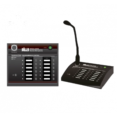 WÖLLER WPER-12RPM 12 Bölgeli EN54 Mikrofon Ünitesi