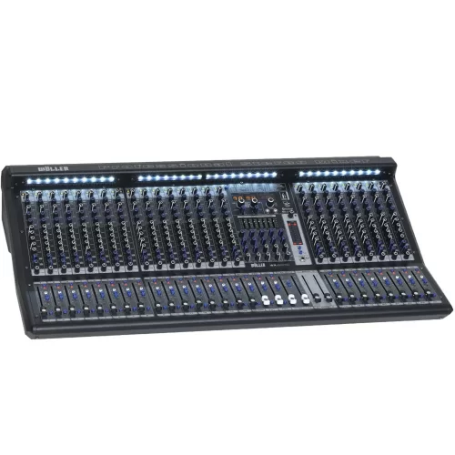 Wöller WX-24PRO 24 Kanal Deck Mixer | Bluetooth | USB | PC Bağlantı Kayıt | Çift Efekt